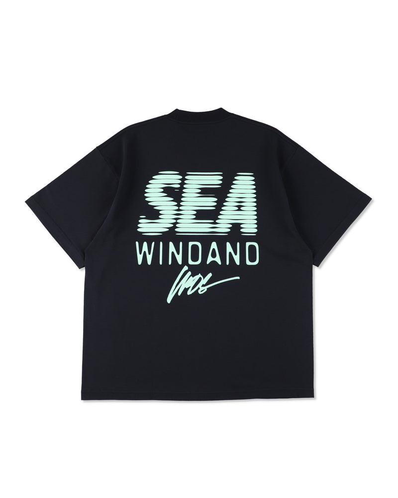 LINE HALFTONE SEA S/S TEE