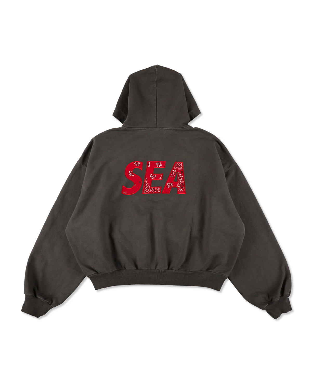 Bandana Patchworked SEA Zip Up Sweatshirt
