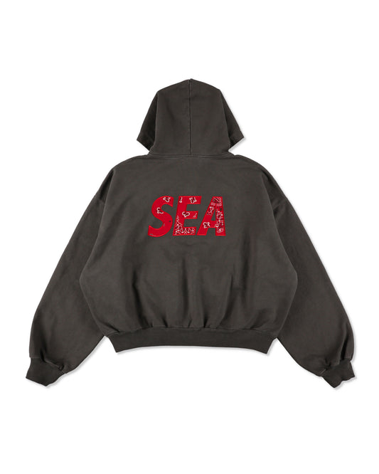 Bandana Patchworked SEA Zip Up Sweatshirt