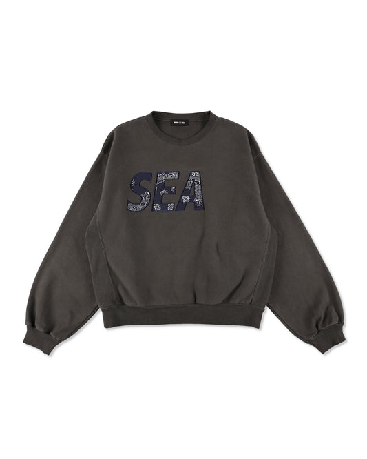 Bandana Patchworked SEA Crewneck Sweatshirt