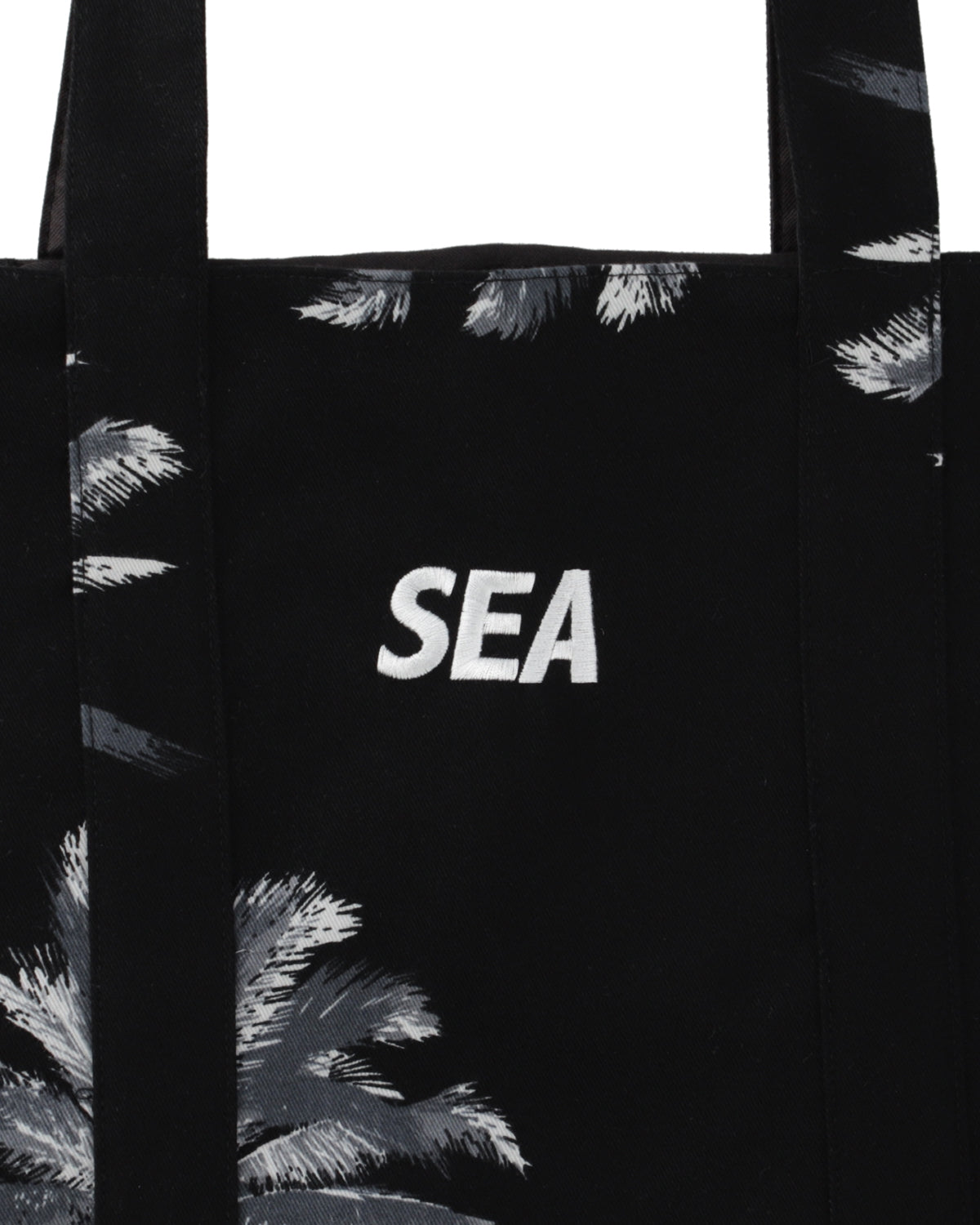 PALM TREE FLANNEL TOTE BAG