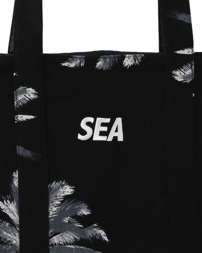 PALM TREE FLANNEL TOTE BAG