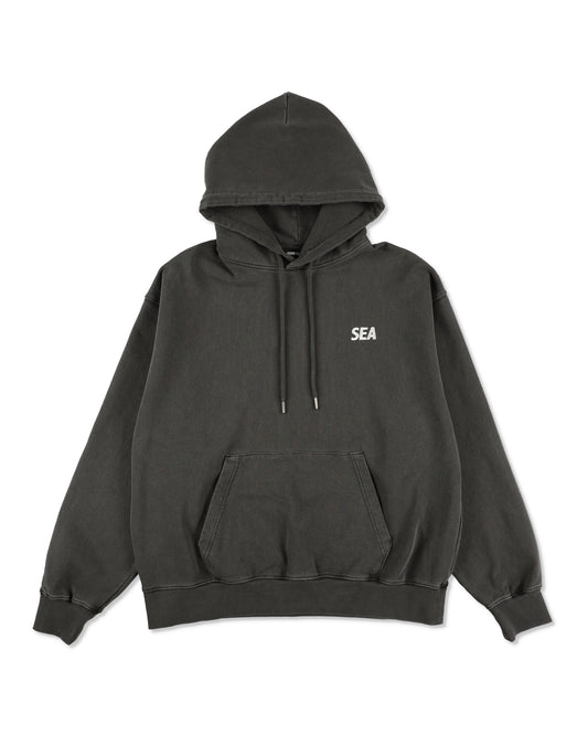 PALM TREE PACHWORK HOODED SWEAT SHIRT