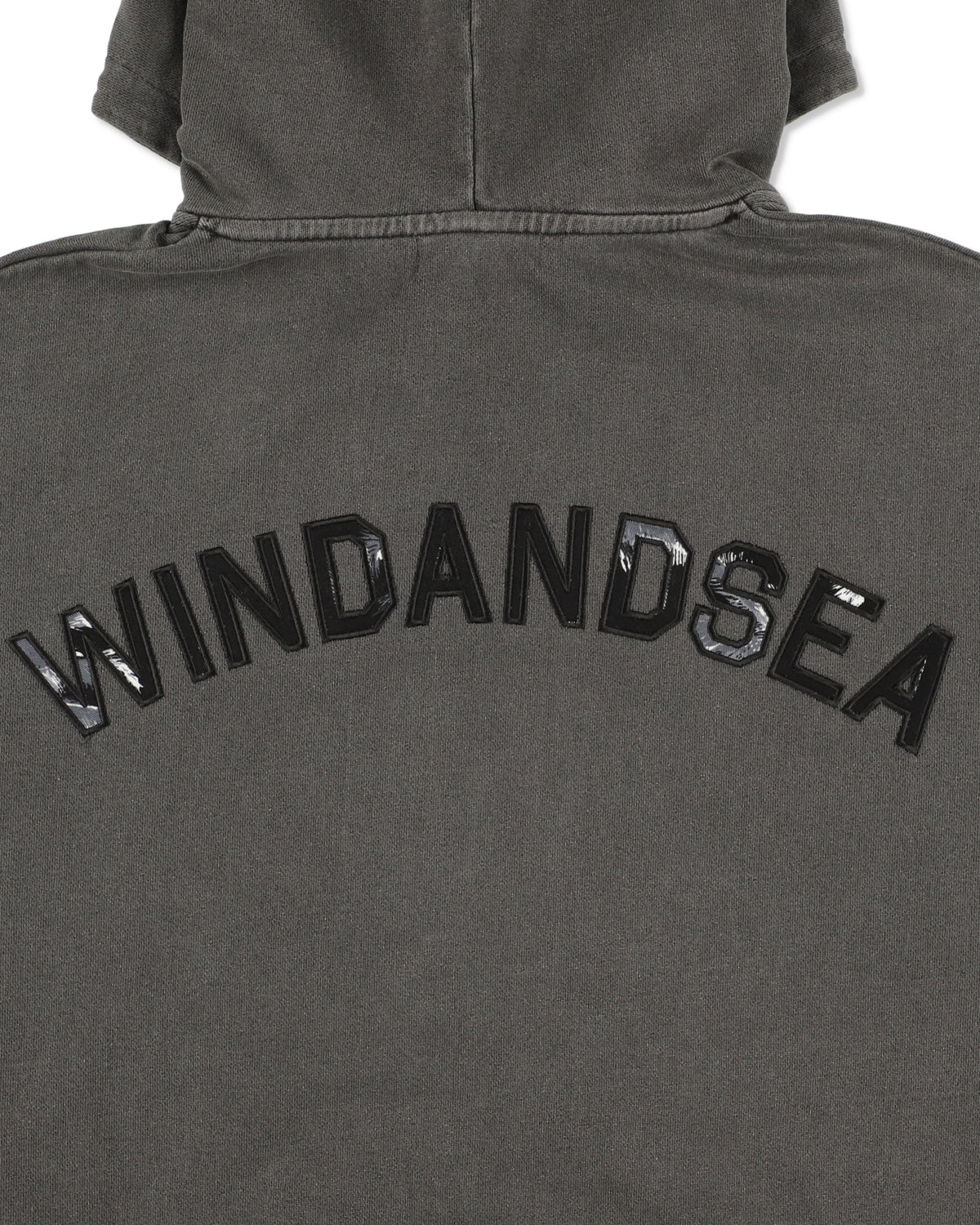 PALM TREE PACHWORK HOODED SWEAT SHIRT