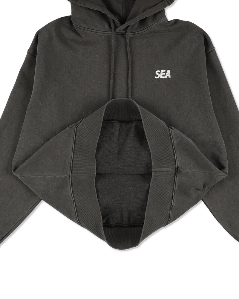 PALM TREE PACHWORK HOODED SWEAT SHIRT