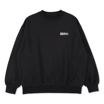 FISHNET RECYCLED NYLON CREW NECK / BLACK