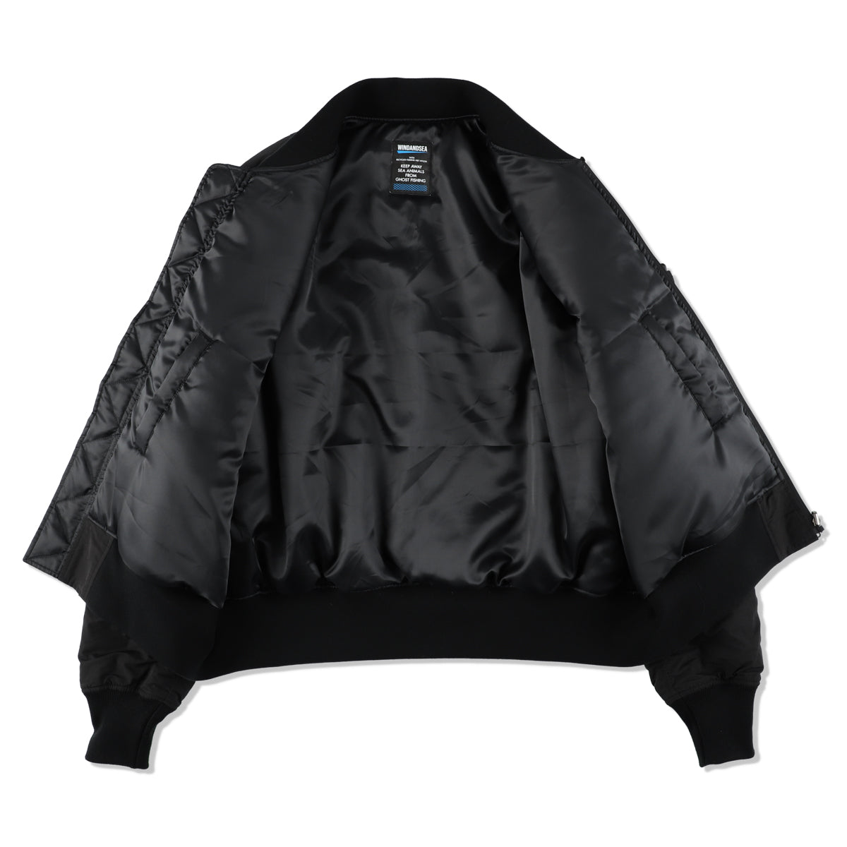 FISHNET RECYCLED NYLON MA-1 JACKET