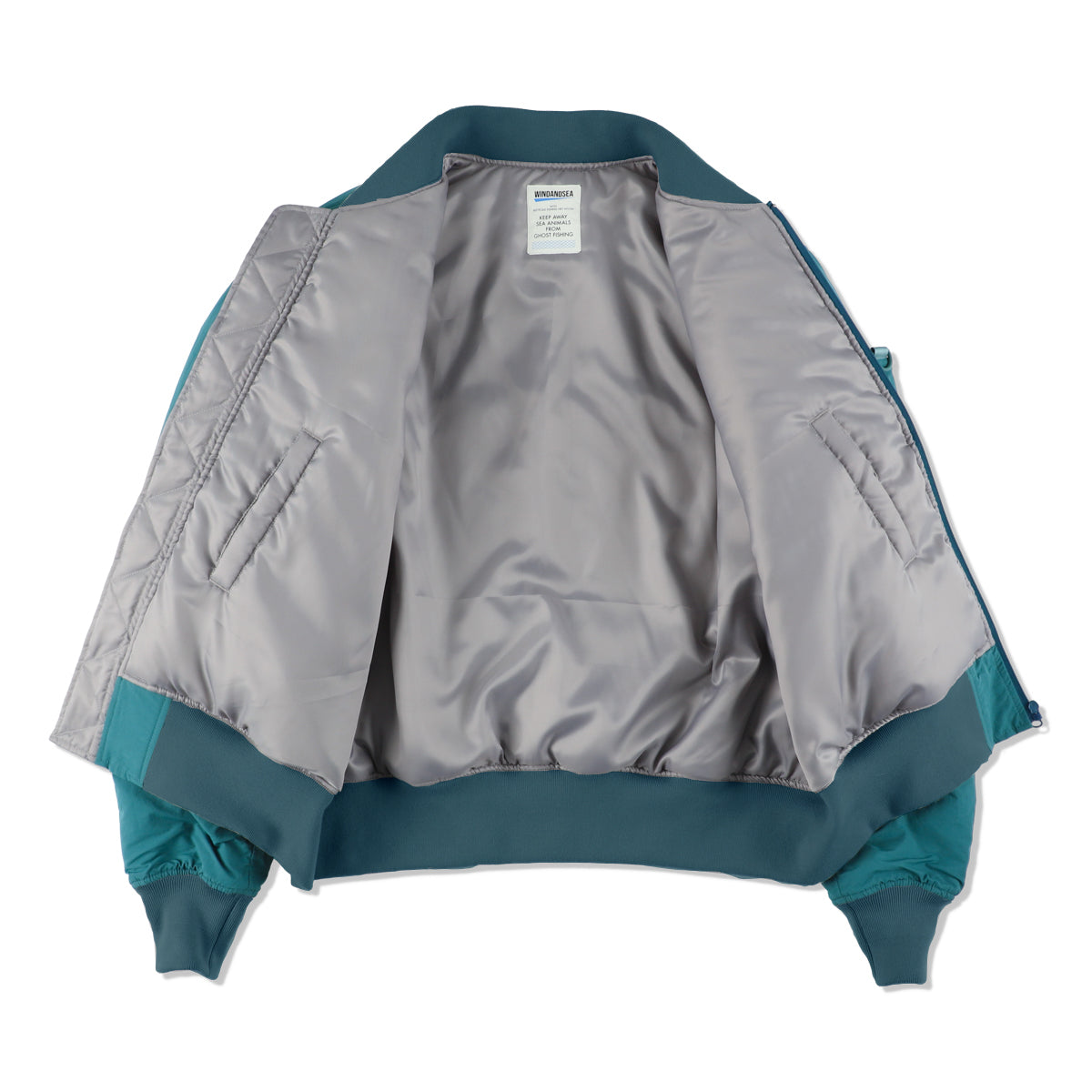 FISHNET RECYCLED NYLON MA-1 JACKET