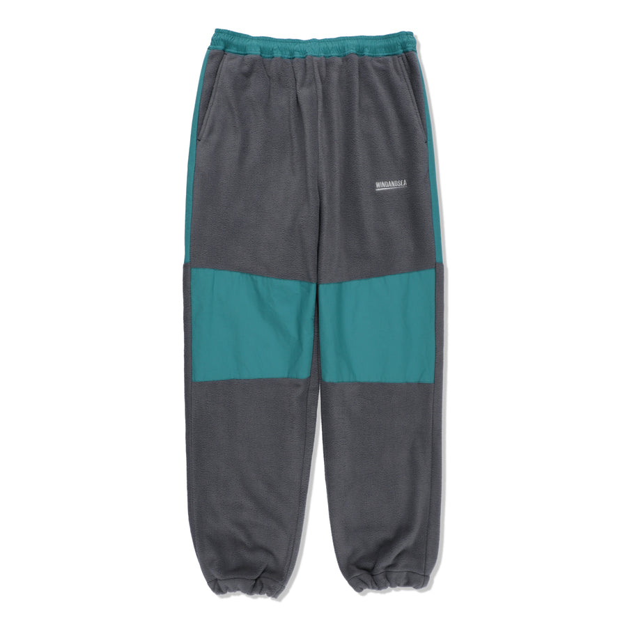 FISHNET RECYCLED NYLON FLEECE PANTS / SEA_FOAM