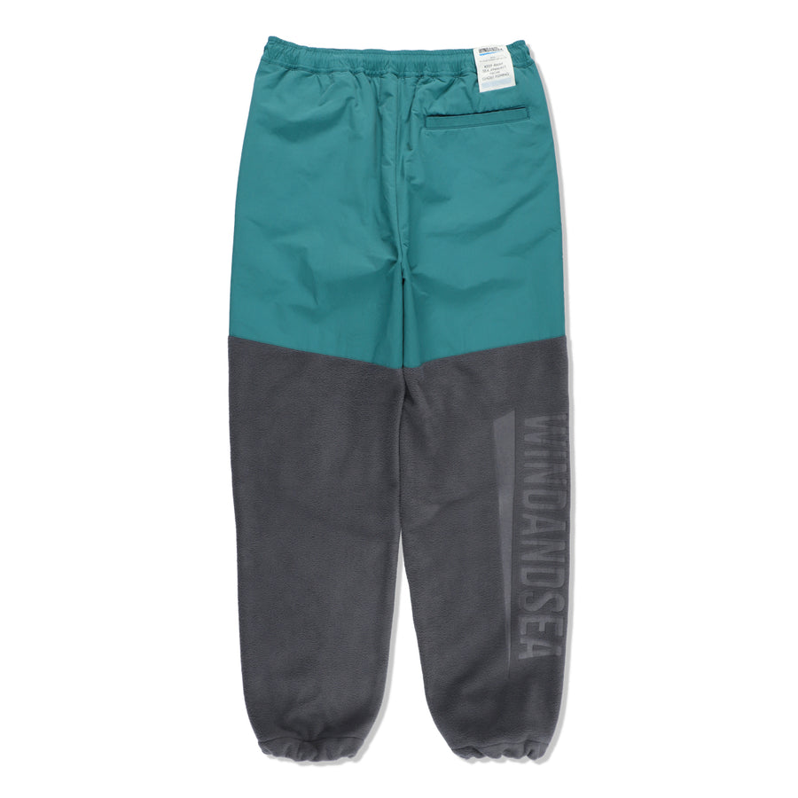 FISHNET RECYCLED NYLON FLEECE PANTS / SEA_FOAM