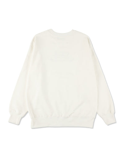 Hand stitch logo crewneck sweatshirt