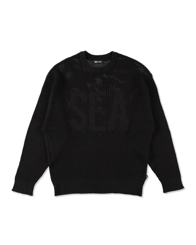 Mesh logo knit