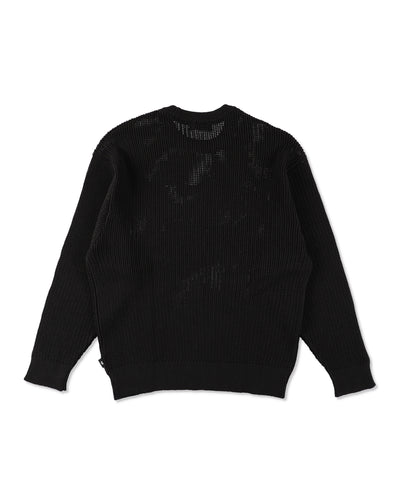 Mesh logo knit