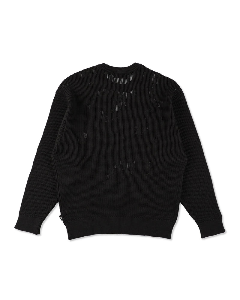 Mesh logo knit