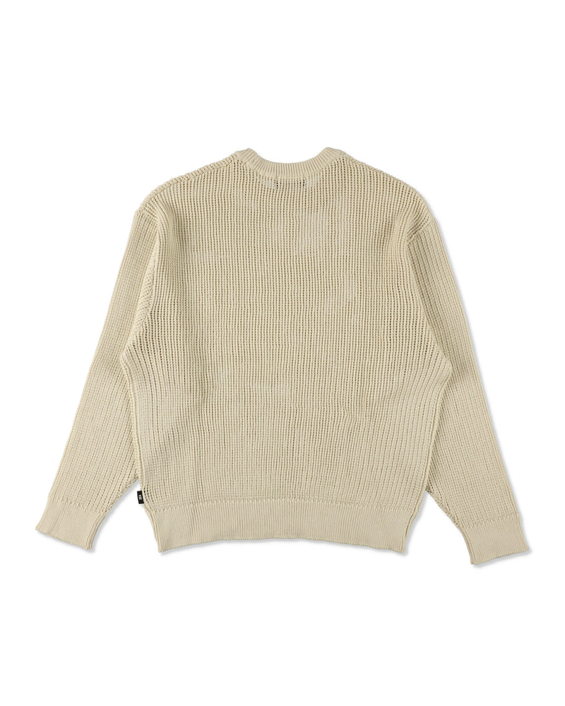 Mesh logo knit