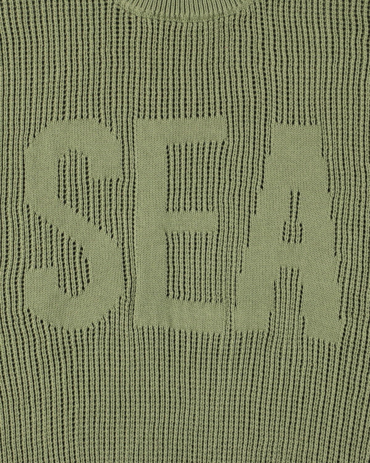 Mesh logo knit