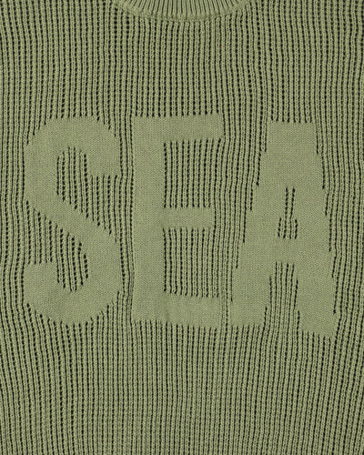 Mesh logo knit