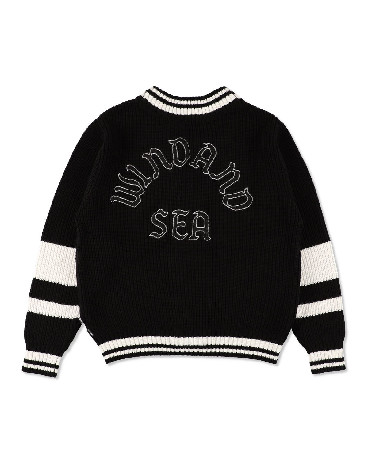 Patch tilden knit cardigan