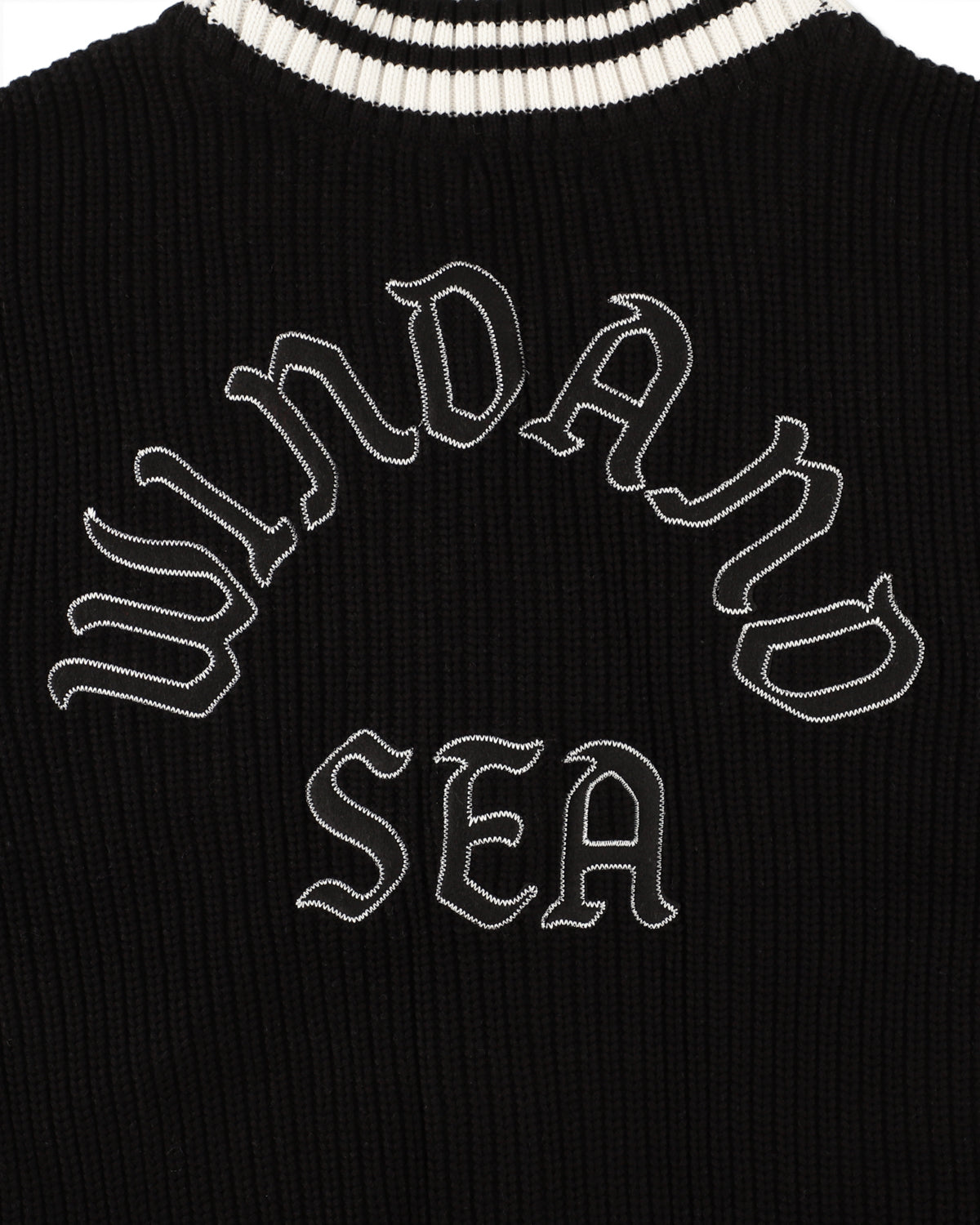 Patch tilden knit cardigan