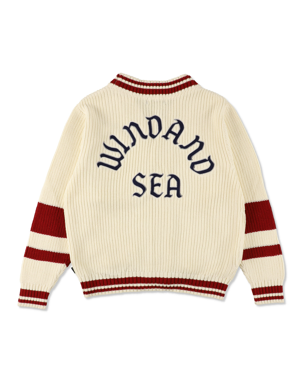 Patch tilden knit cardigan