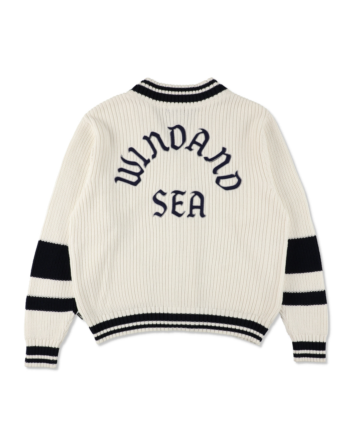 Patch tilden knit cardigan – WIND AND SEA