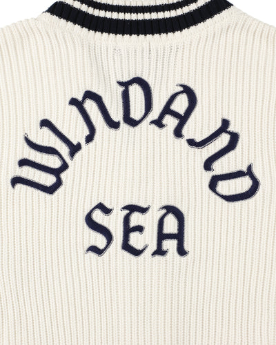 Patch tilden knit cardigan