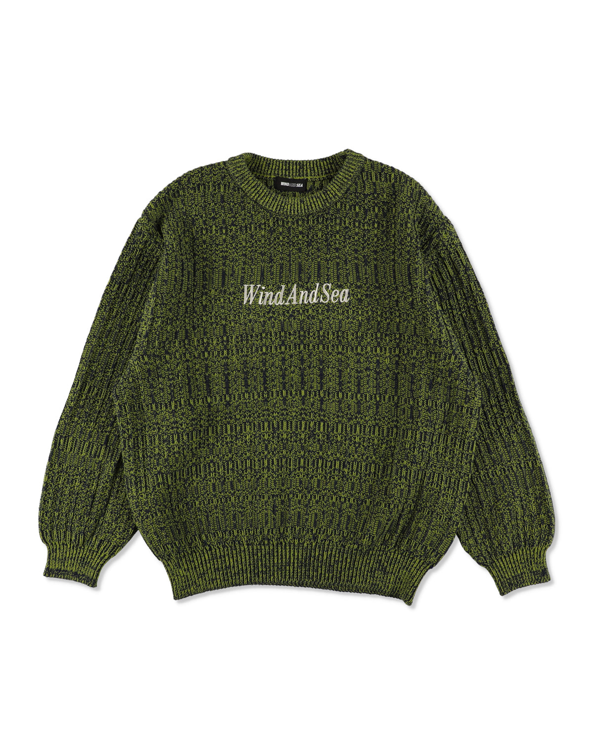 Cotton volume knit sweater