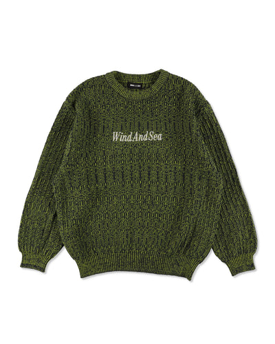 Cotton volume knit sweater