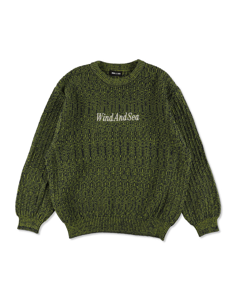 Cotton volume knit sweater