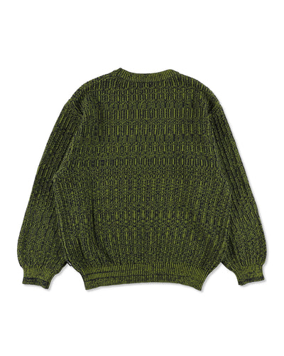 Cotton volume knit sweater