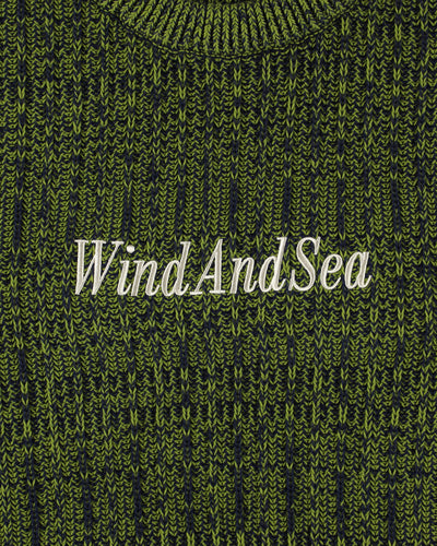 Cotton volume knit sweater