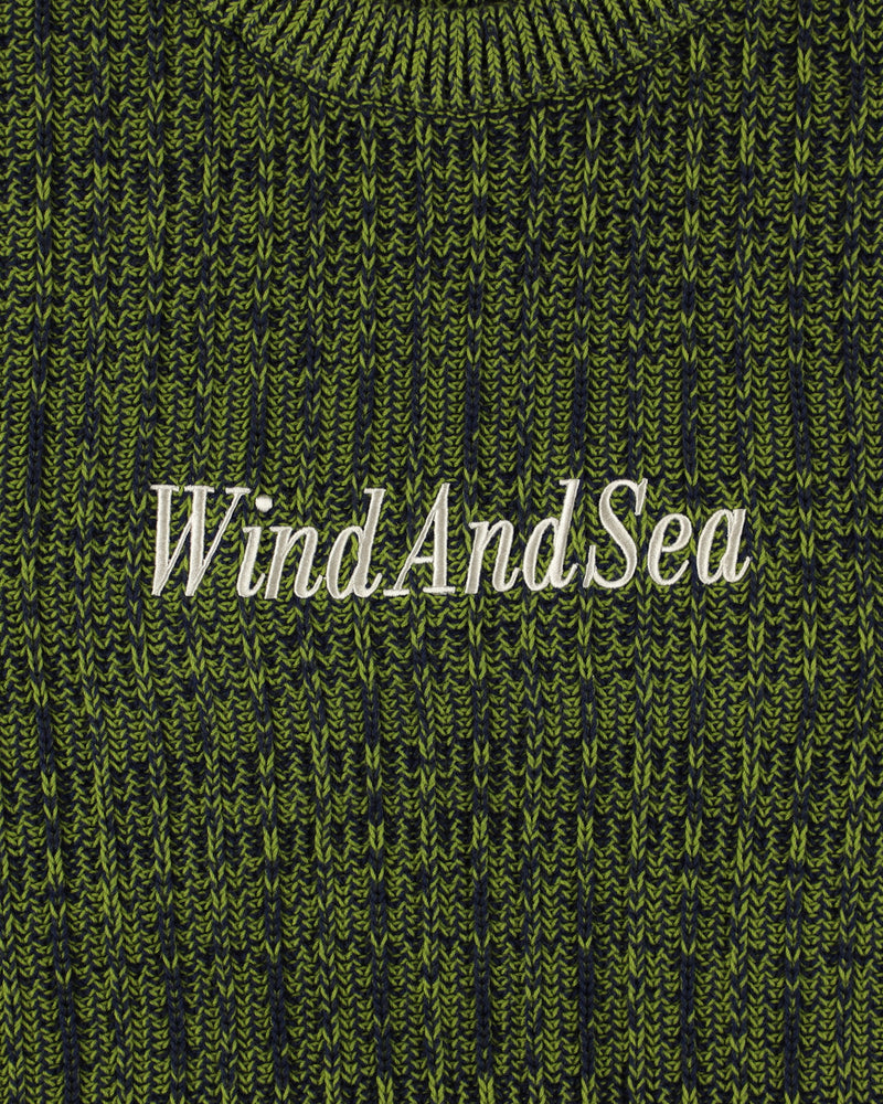 Cotton volume knit sweater