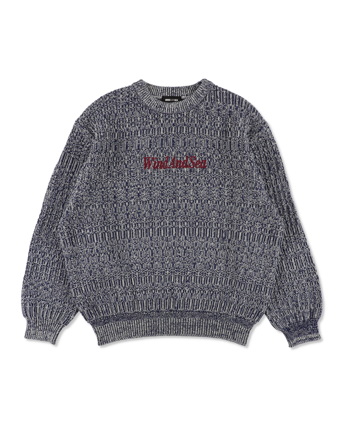 Cotton volume knit sweater