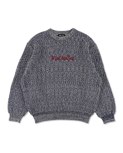 Cotton volume knit sweater