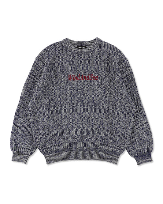 Cotton volume knit sweater