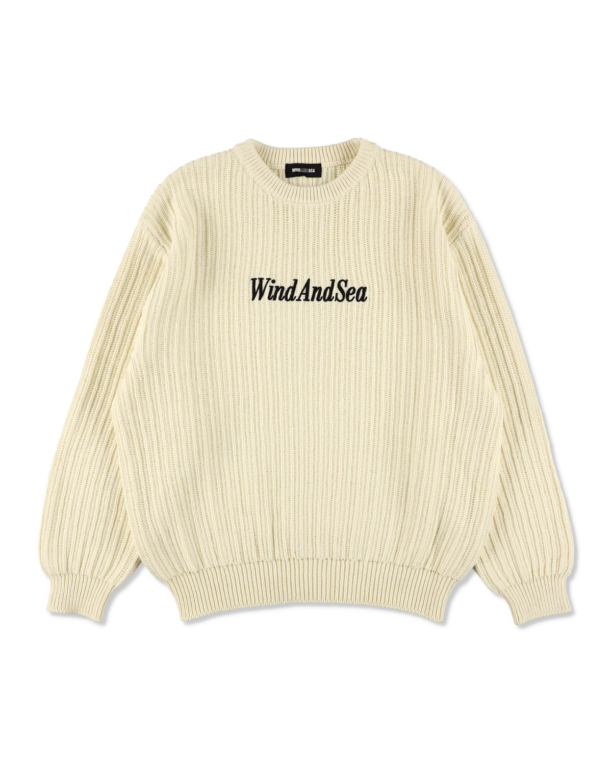 Cotton volume knit sweater