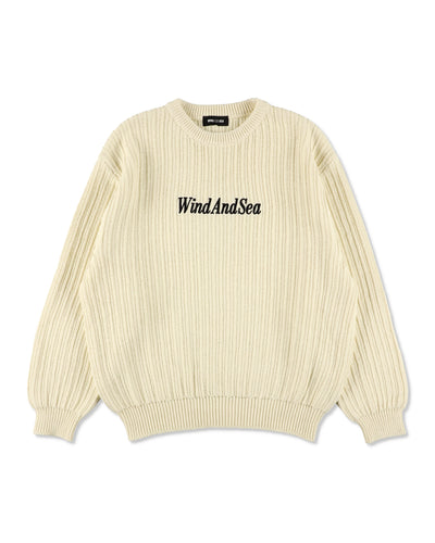 Cotton volume knit sweater
