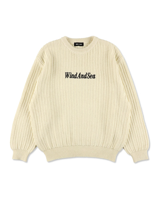 Cotton volume knit sweater