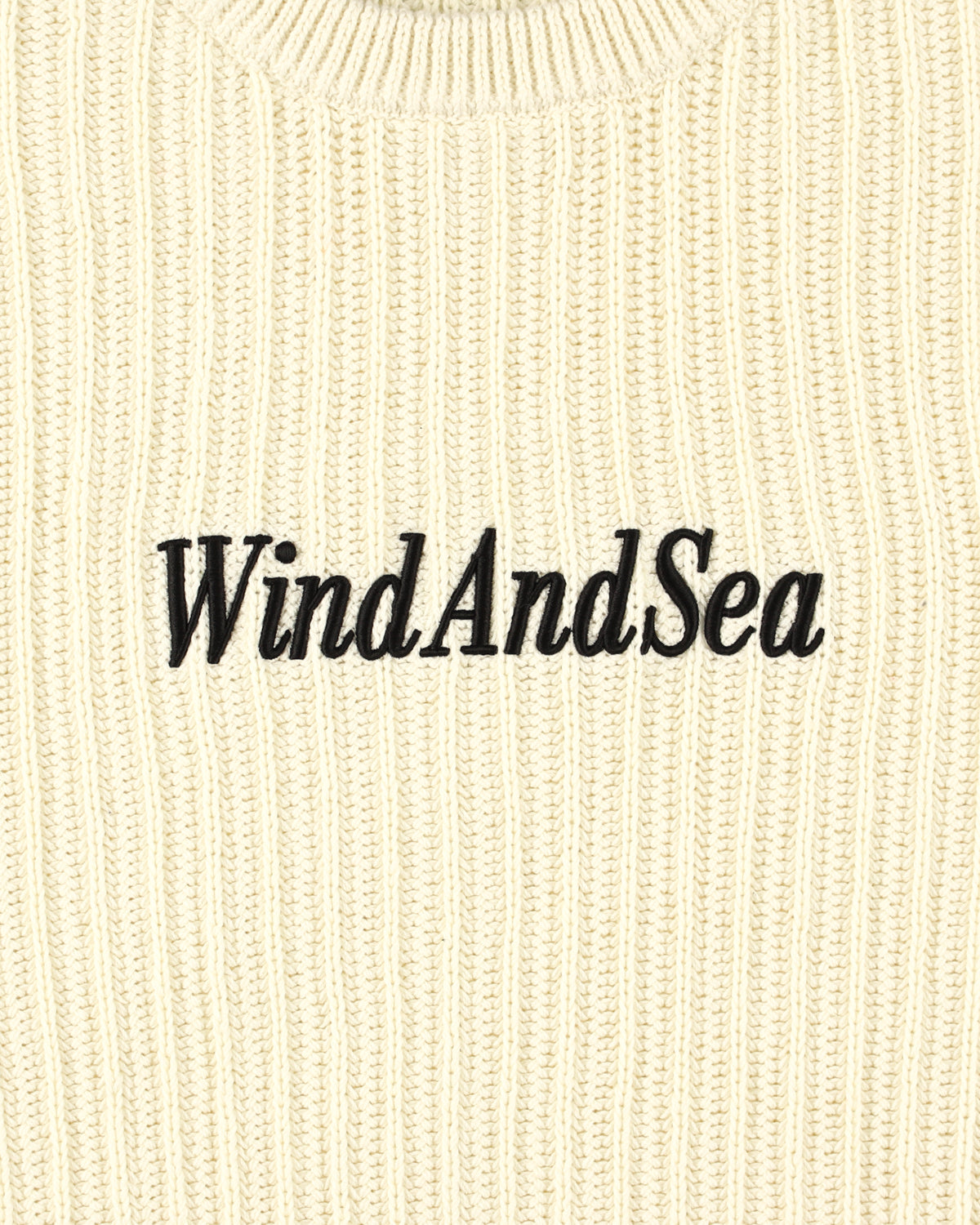 Cotton volume knit sweater