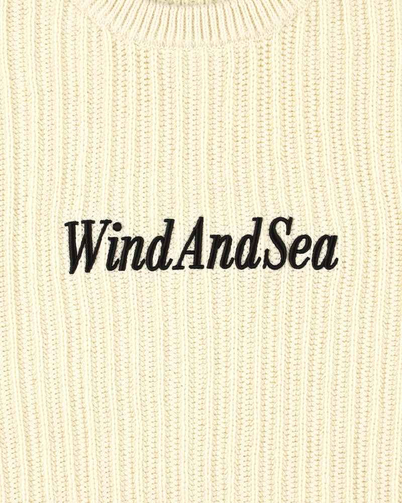 Cotton volume knit sweater