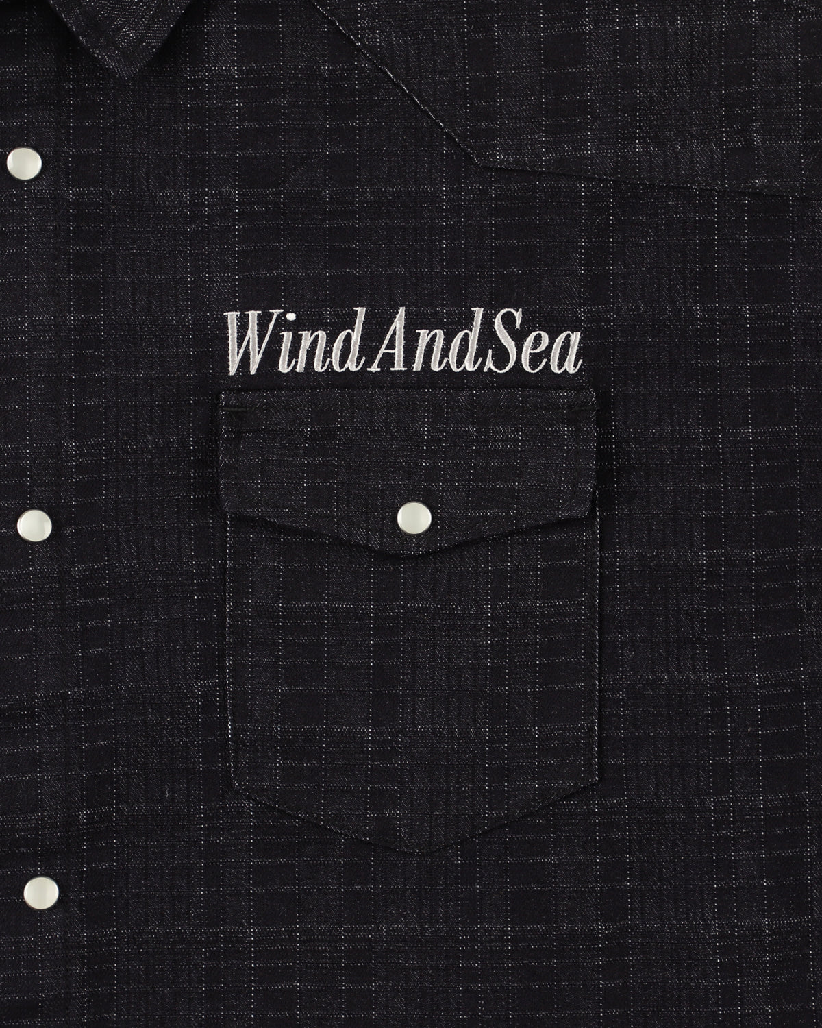 Plaid pattern denim L/S shirt – WIND AND SEA