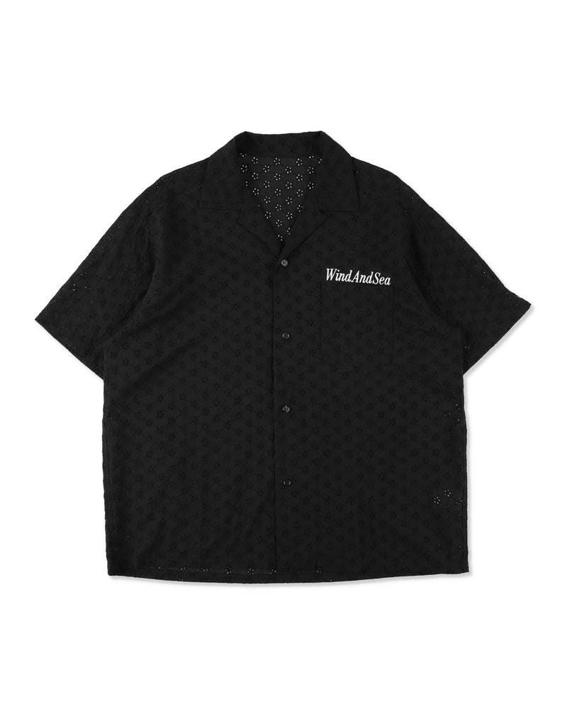 Cotton lace S/S shirt