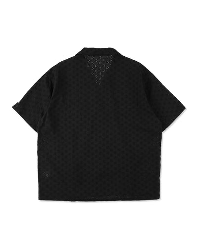 Cotton lace S/S shirt