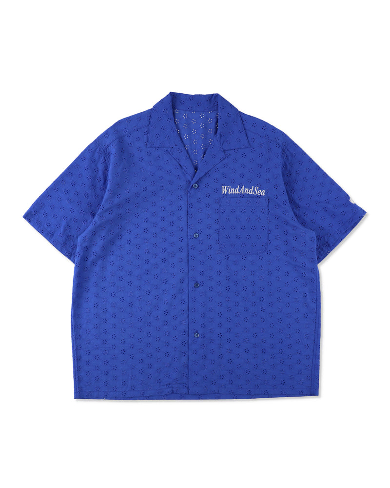 Cotton lace S/S shirt