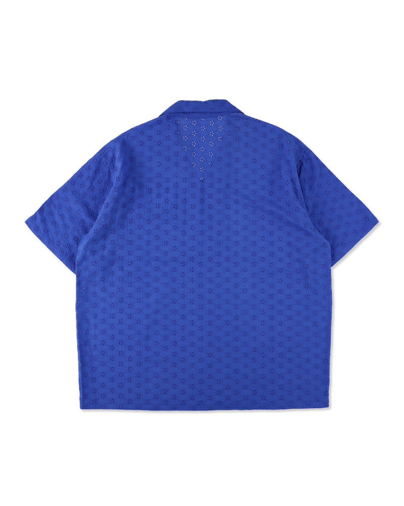 Cotton lace S/S shirt