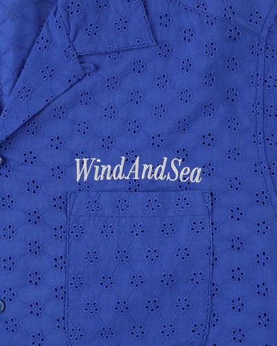 Cotton lace S/S shirt