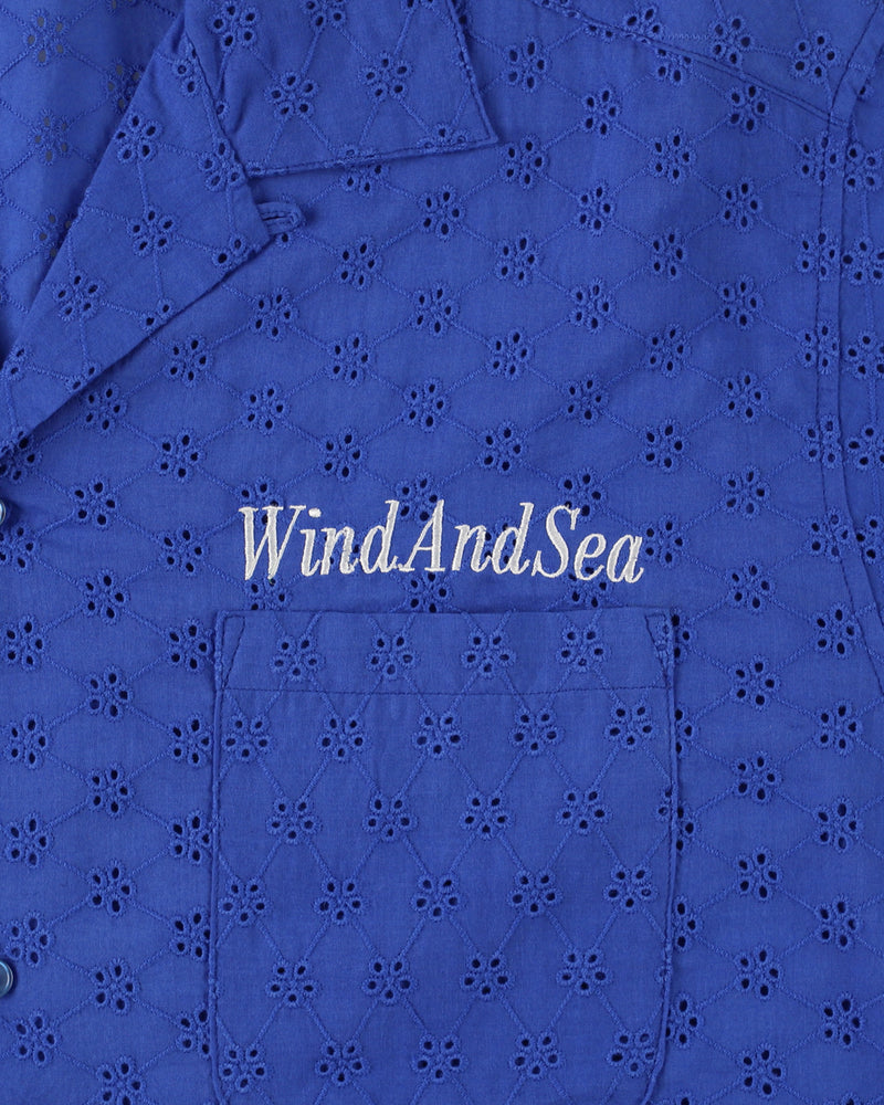 Cotton lace S/S shirt