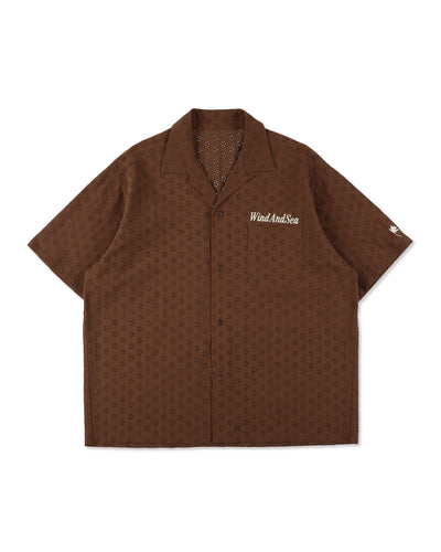 Cotton lace S/S shirt