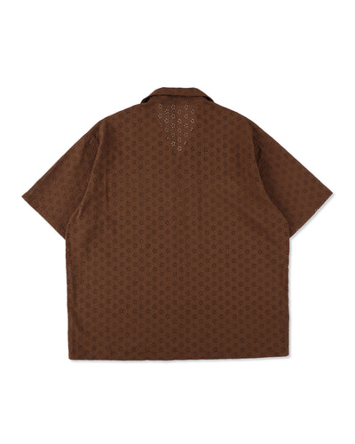 Cotton lace S/S shirt
