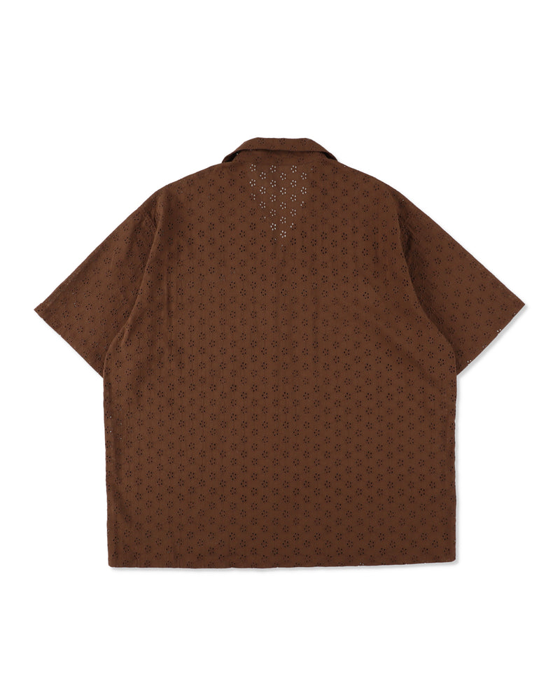 Cotton lace S/S shirt